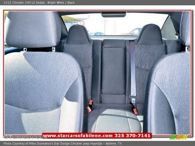 Bright White / Black 2012 Chrysler 200 LX Sedan