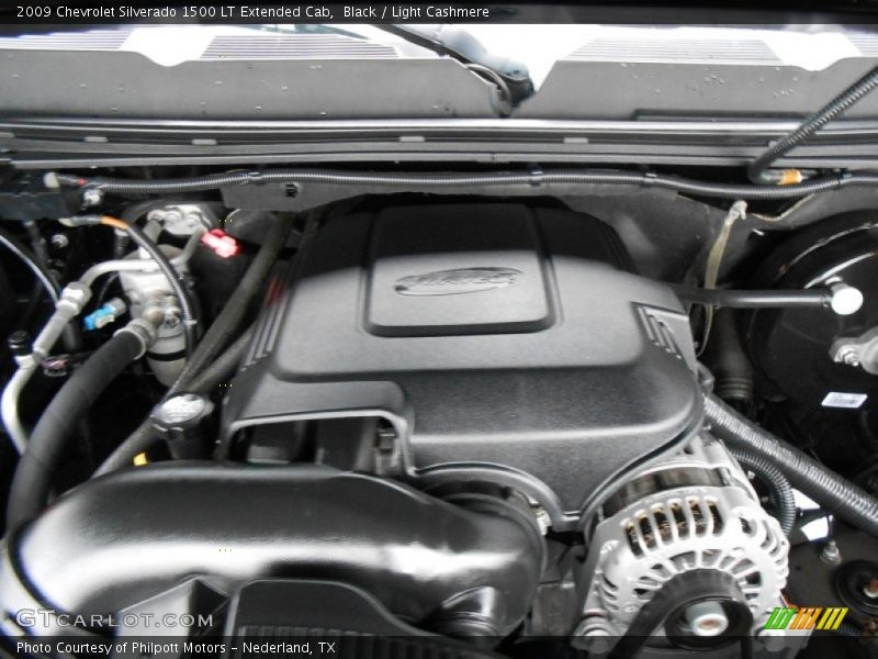 Black / Light Cashmere 2009 Chevrolet Silverado 1500 LT Extended Cab