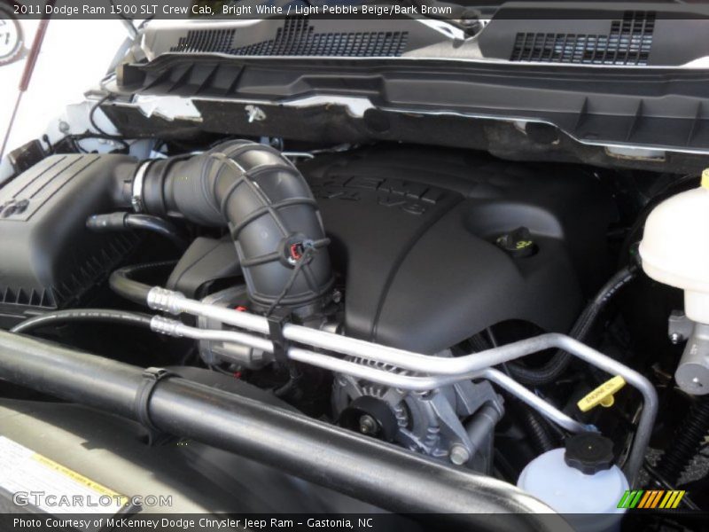 Bright White / Light Pebble Beige/Bark Brown 2011 Dodge Ram 1500 SLT Crew Cab