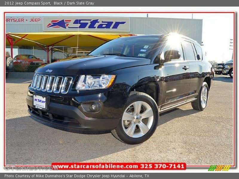 Black / Dark Slate Gray 2012 Jeep Compass Sport