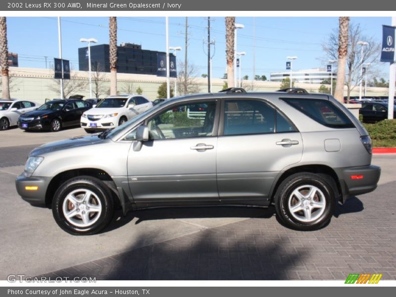 Mineral Green Opalescent / Ivory 2002 Lexus RX 300 AWD