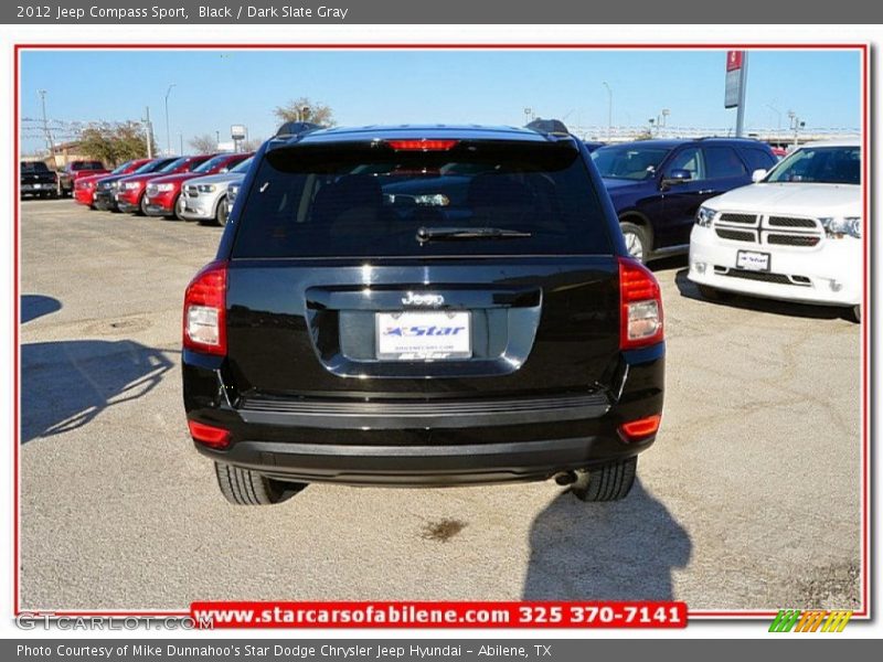 Black / Dark Slate Gray 2012 Jeep Compass Sport