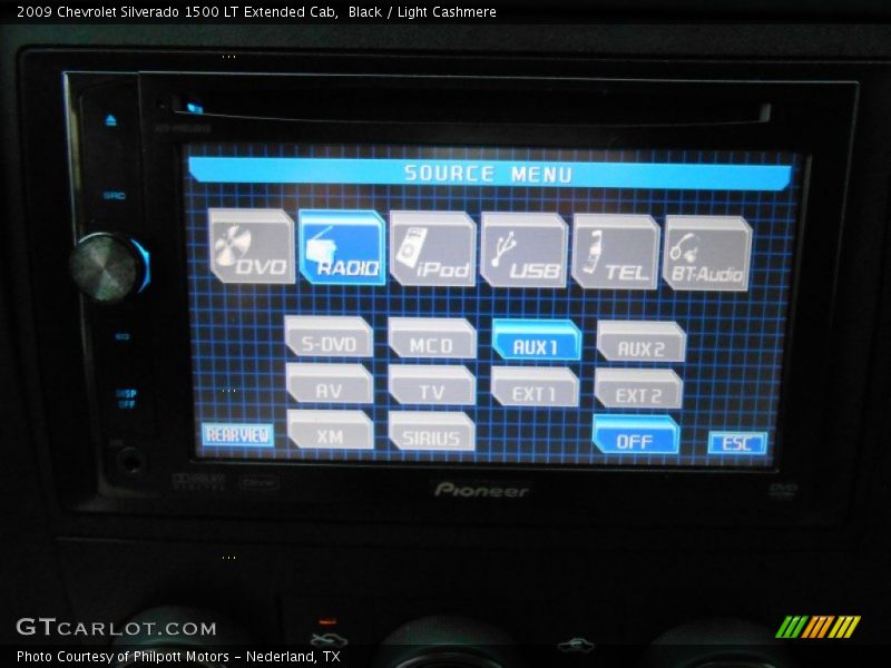 Black / Light Cashmere 2009 Chevrolet Silverado 1500 LT Extended Cab