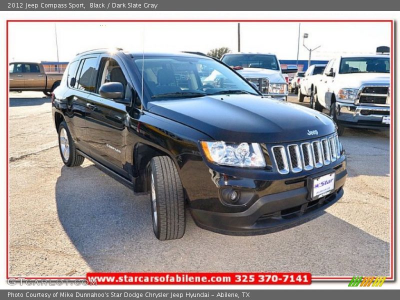 Black / Dark Slate Gray 2012 Jeep Compass Sport