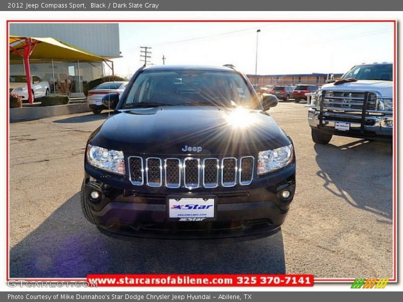 Black / Dark Slate Gray 2012 Jeep Compass Sport