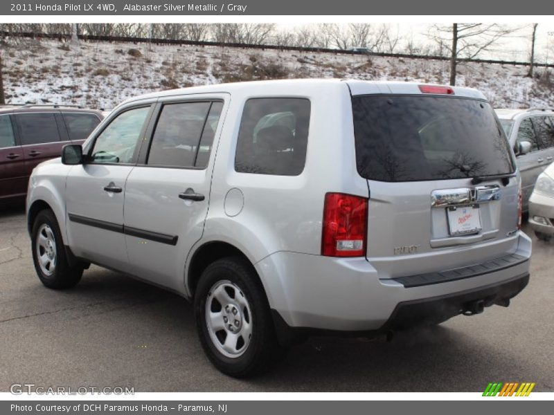 Alabaster Silver Metallic / Gray 2011 Honda Pilot LX 4WD