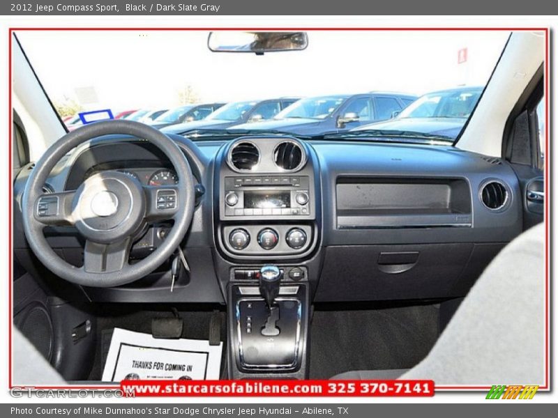 Black / Dark Slate Gray 2012 Jeep Compass Sport