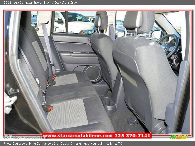 Black / Dark Slate Gray 2012 Jeep Compass Sport