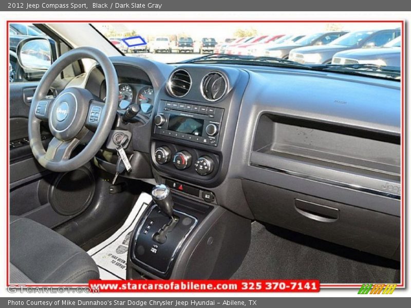 Black / Dark Slate Gray 2012 Jeep Compass Sport