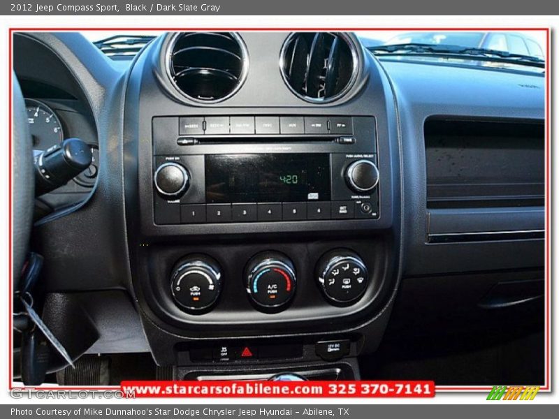 Black / Dark Slate Gray 2012 Jeep Compass Sport