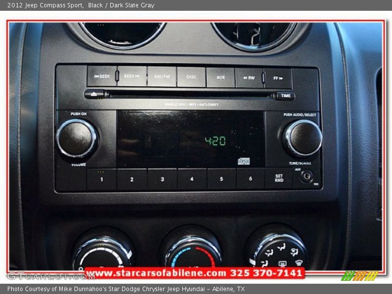 Black / Dark Slate Gray 2012 Jeep Compass Sport