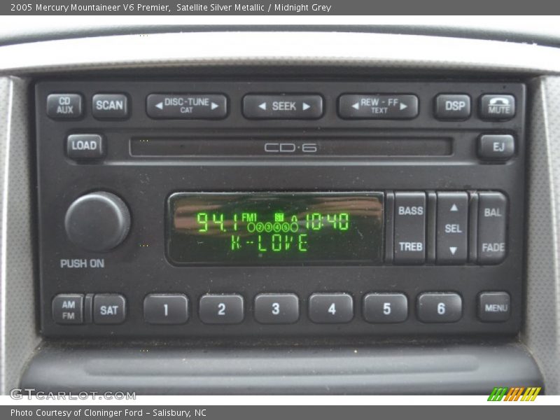 Audio System of 2005 Mountaineer V6 Premier