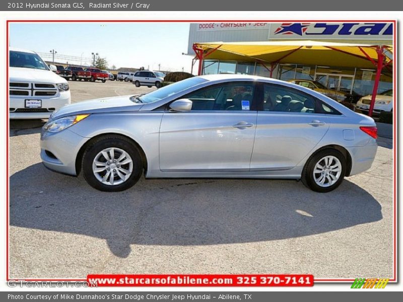 Radiant Silver / Gray 2012 Hyundai Sonata GLS