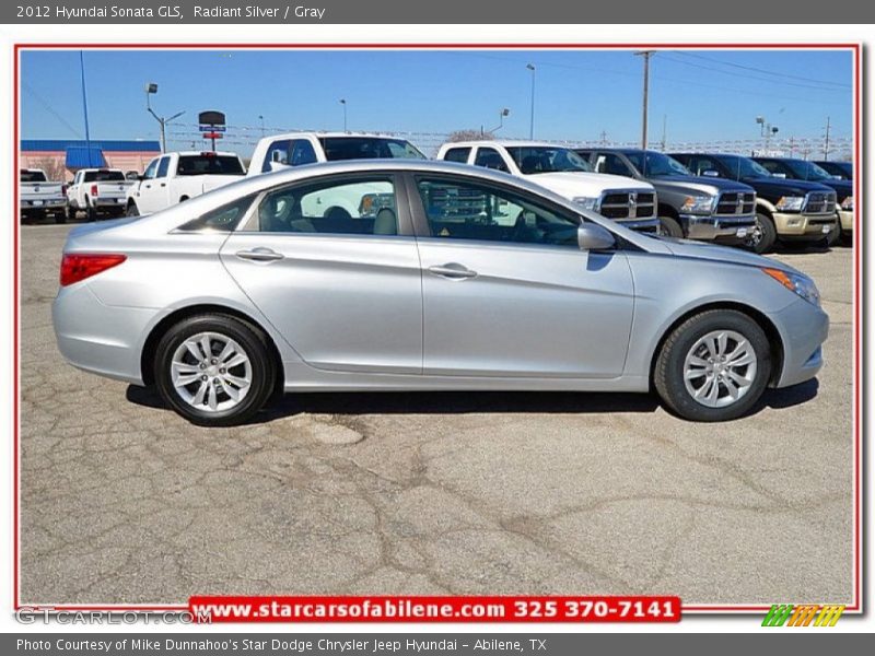 Radiant Silver / Gray 2012 Hyundai Sonata GLS