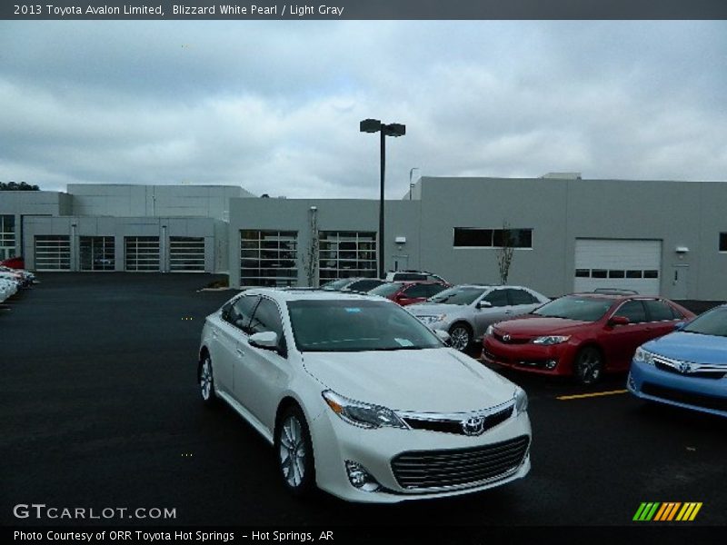 Blizzard White Pearl / Light Gray 2013 Toyota Avalon Limited