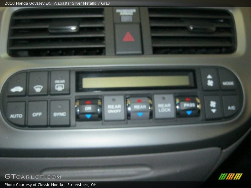 Alabaster Silver Metallic / Gray 2010 Honda Odyssey EX