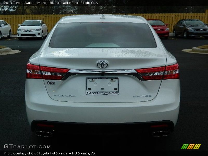 Blizzard White Pearl / Light Gray 2013 Toyota Avalon Limited