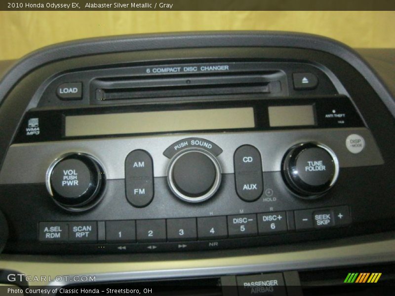 Alabaster Silver Metallic / Gray 2010 Honda Odyssey EX