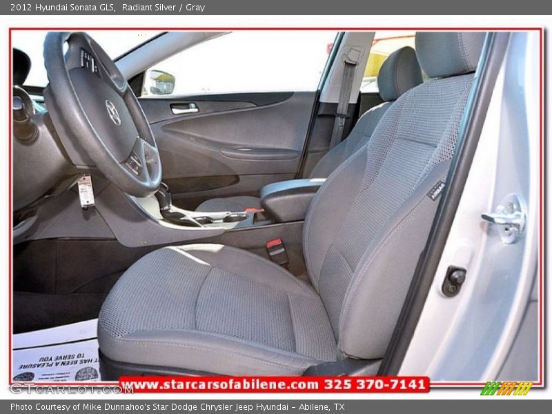 Radiant Silver / Gray 2012 Hyundai Sonata GLS