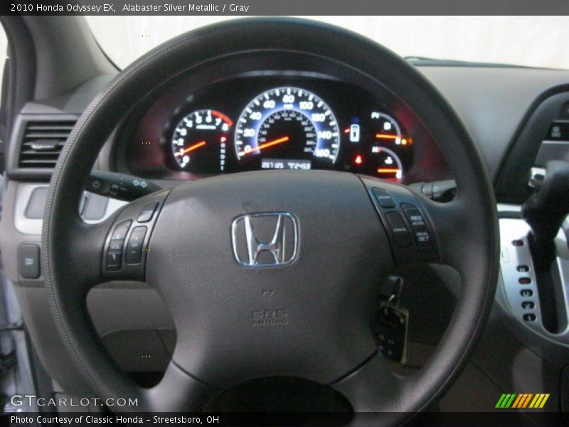 Alabaster Silver Metallic / Gray 2010 Honda Odyssey EX