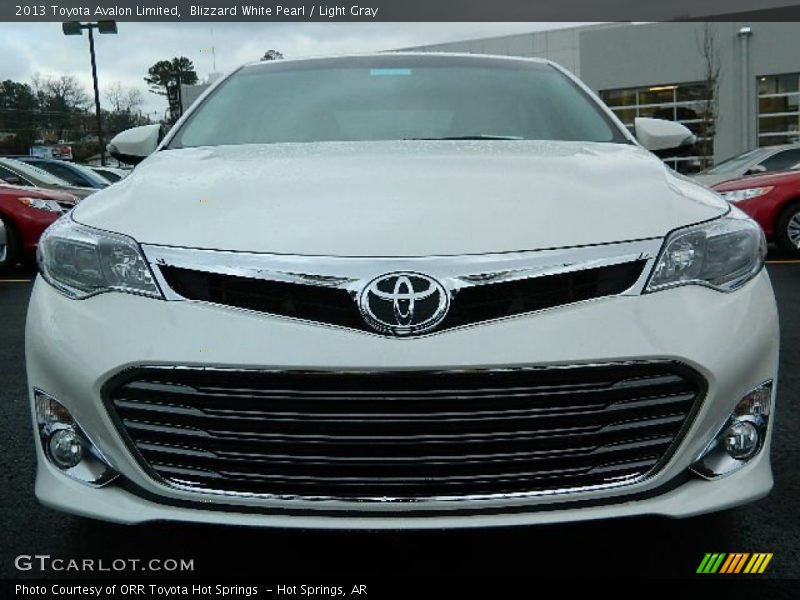 Blizzard White Pearl / Light Gray 2013 Toyota Avalon Limited