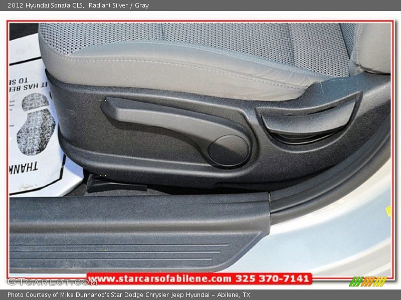 Radiant Silver / Gray 2012 Hyundai Sonata GLS