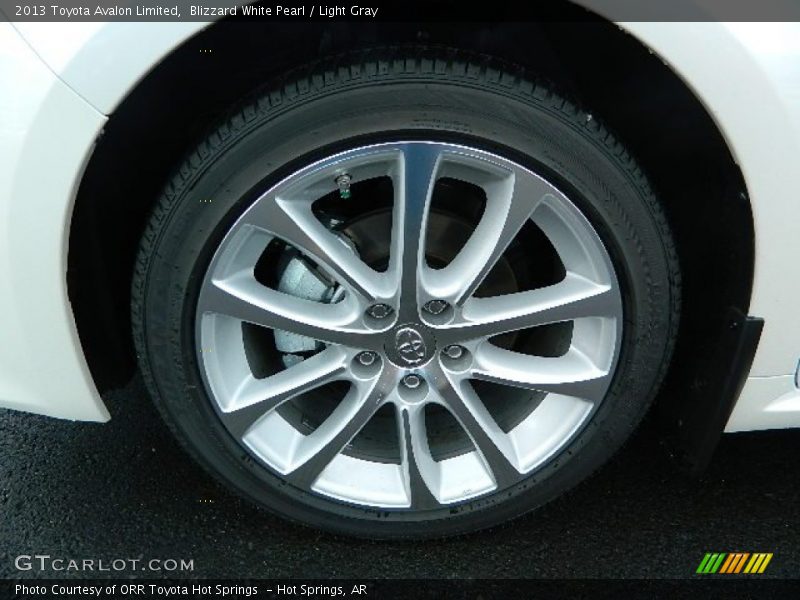 Blizzard White Pearl / Light Gray 2013 Toyota Avalon Limited