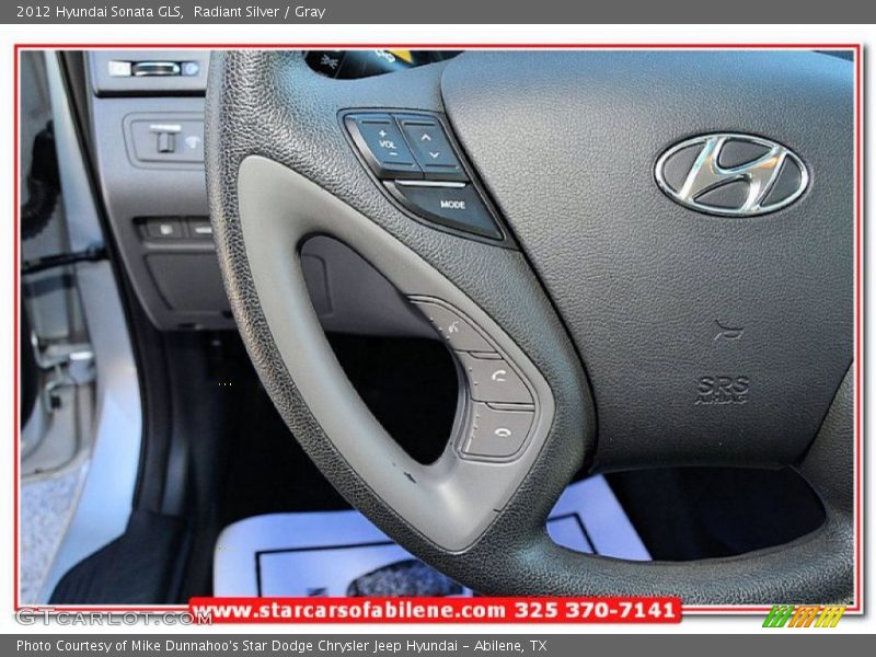 Radiant Silver / Gray 2012 Hyundai Sonata GLS