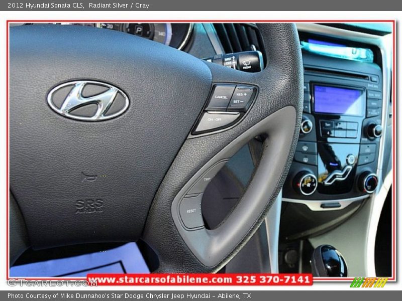 Radiant Silver / Gray 2012 Hyundai Sonata GLS