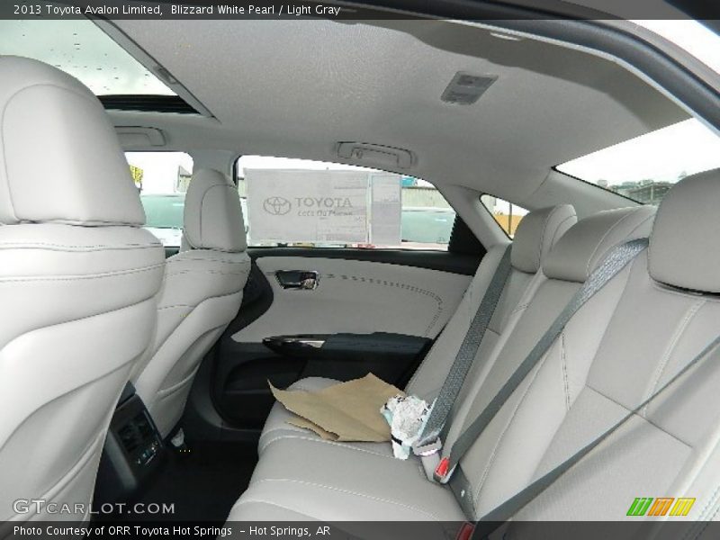 Blizzard White Pearl / Light Gray 2013 Toyota Avalon Limited