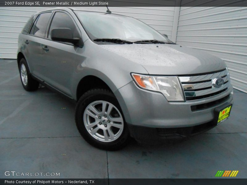 Pewter Metallic / Medium Light Stone 2007 Ford Edge SE