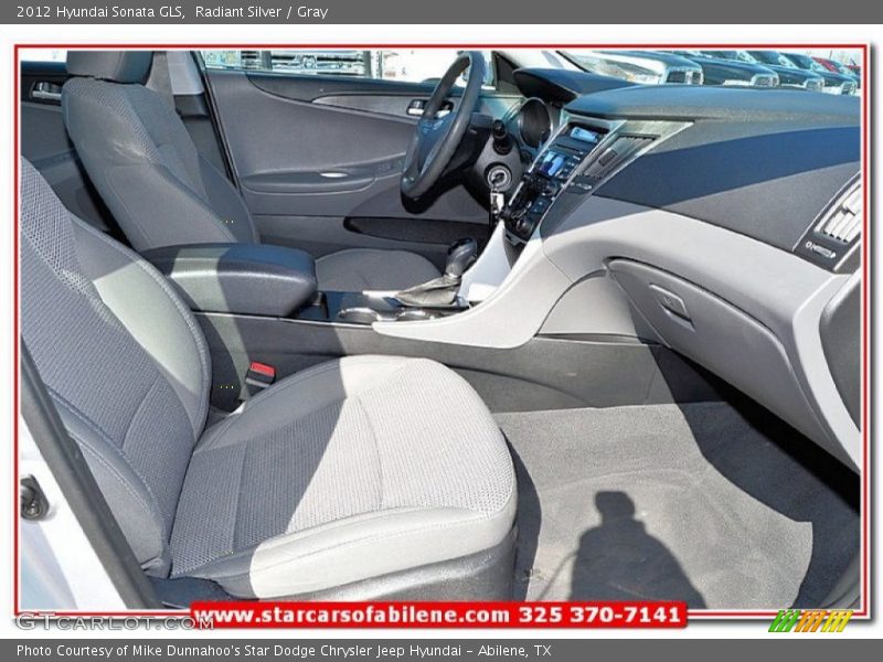 Radiant Silver / Gray 2012 Hyundai Sonata GLS