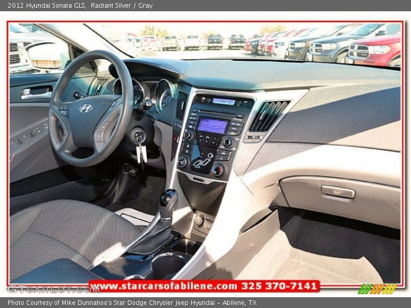 Radiant Silver / Gray 2012 Hyundai Sonata GLS