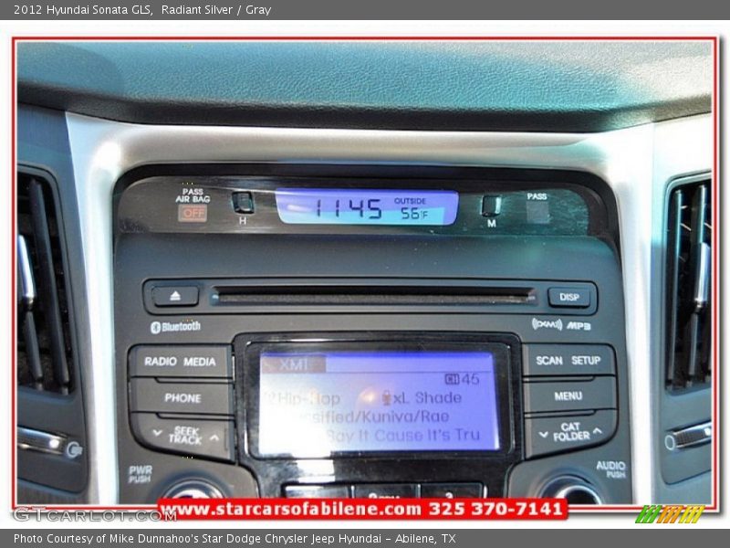 Radiant Silver / Gray 2012 Hyundai Sonata GLS