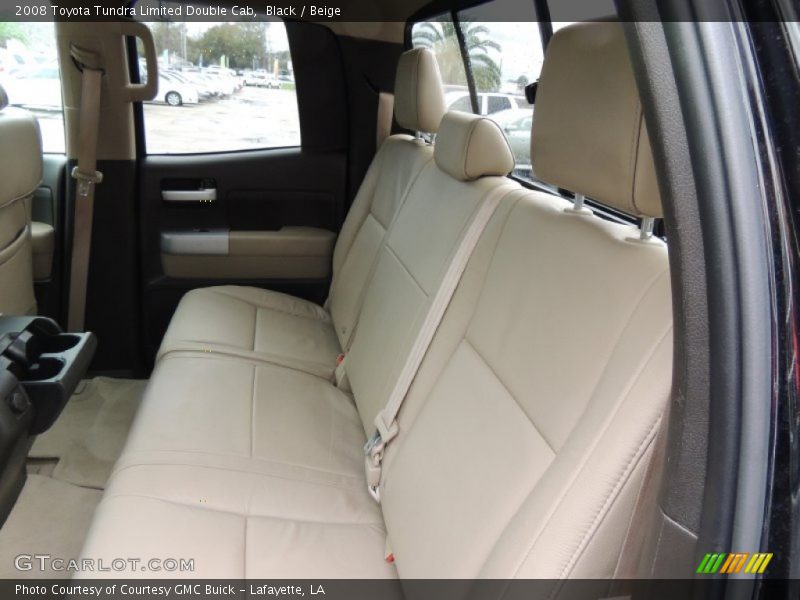 Rear Seat of 2008 Tundra Limited Double Cab