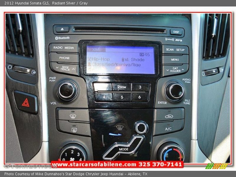 Radiant Silver / Gray 2012 Hyundai Sonata GLS