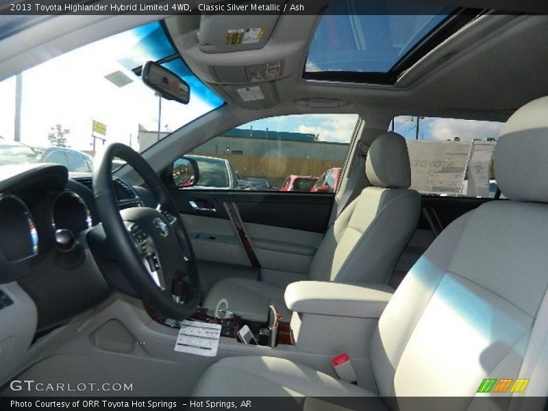 Classic Silver Metallic / Ash 2013 Toyota Highlander Hybrid Limited 4WD