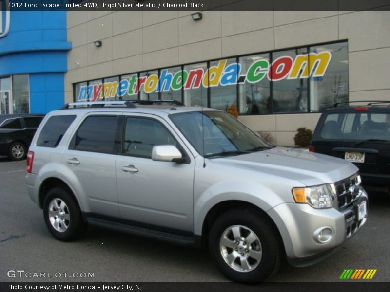Ingot Silver Metallic / Charcoal Black 2012 Ford Escape Limited 4WD