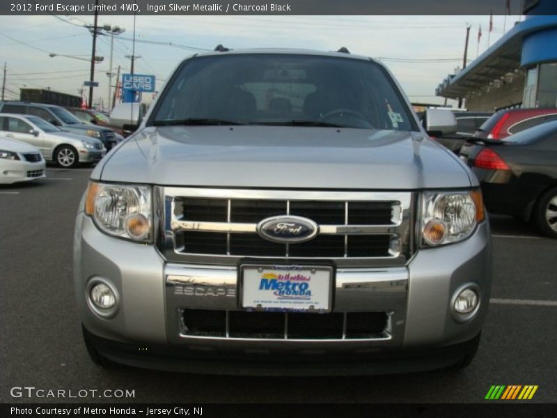 Ingot Silver Metallic / Charcoal Black 2012 Ford Escape Limited 4WD