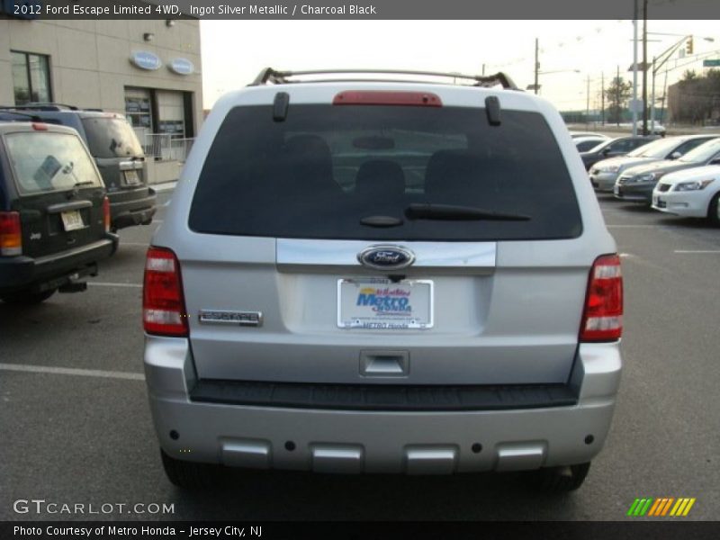 Ingot Silver Metallic / Charcoal Black 2012 Ford Escape Limited 4WD