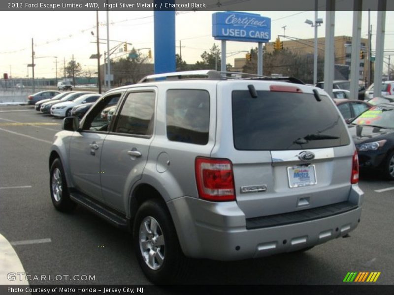 Ingot Silver Metallic / Charcoal Black 2012 Ford Escape Limited 4WD