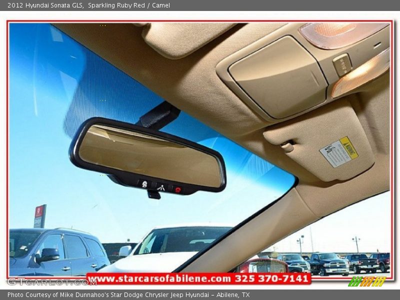 Sparkling Ruby Red / Camel 2012 Hyundai Sonata GLS