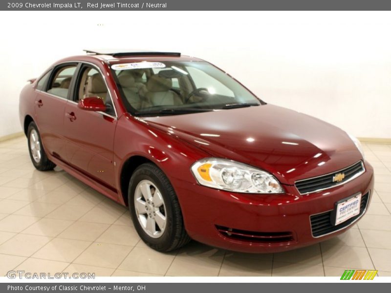 Red Jewel Tintcoat / Neutral 2009 Chevrolet Impala LT