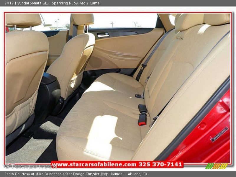 Sparkling Ruby Red / Camel 2012 Hyundai Sonata GLS
