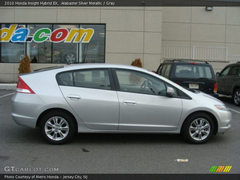 Alabaster Silver Metallic / Gray 2010 Honda Insight Hybrid EX