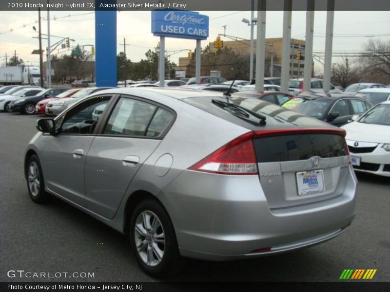 Alabaster Silver Metallic / Gray 2010 Honda Insight Hybrid EX