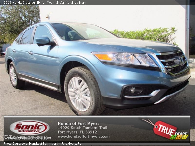 Mountain Air Metallic / Ivory 2013 Honda Crosstour EX-L