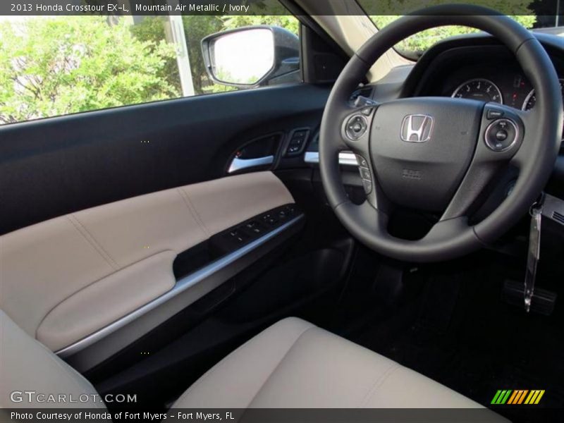 Mountain Air Metallic / Ivory 2013 Honda Crosstour EX-L