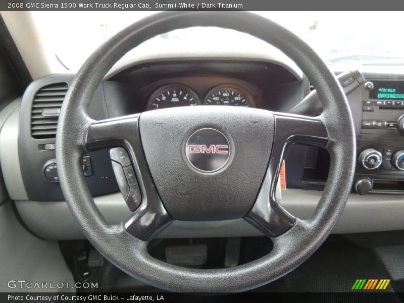 Summit White / Dark Titanium 2008 GMC Sierra 1500 Work Truck Regular Cab