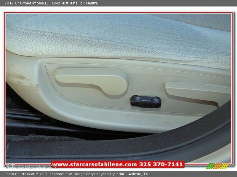Gold Mist Metallic / Neutral 2012 Chevrolet Impala LS